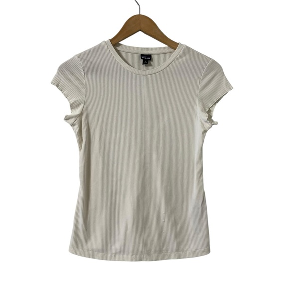 PATAGONIA Lettuce Hem Birch Ribbed T-shirt Top - Picture 7 of 9